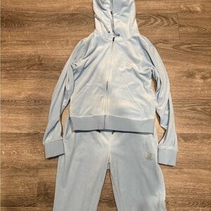 NWOT juicy couture icy blue tracksuit size S